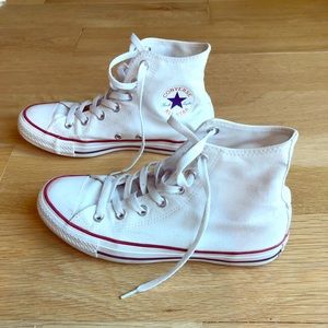 White Hightop Converse